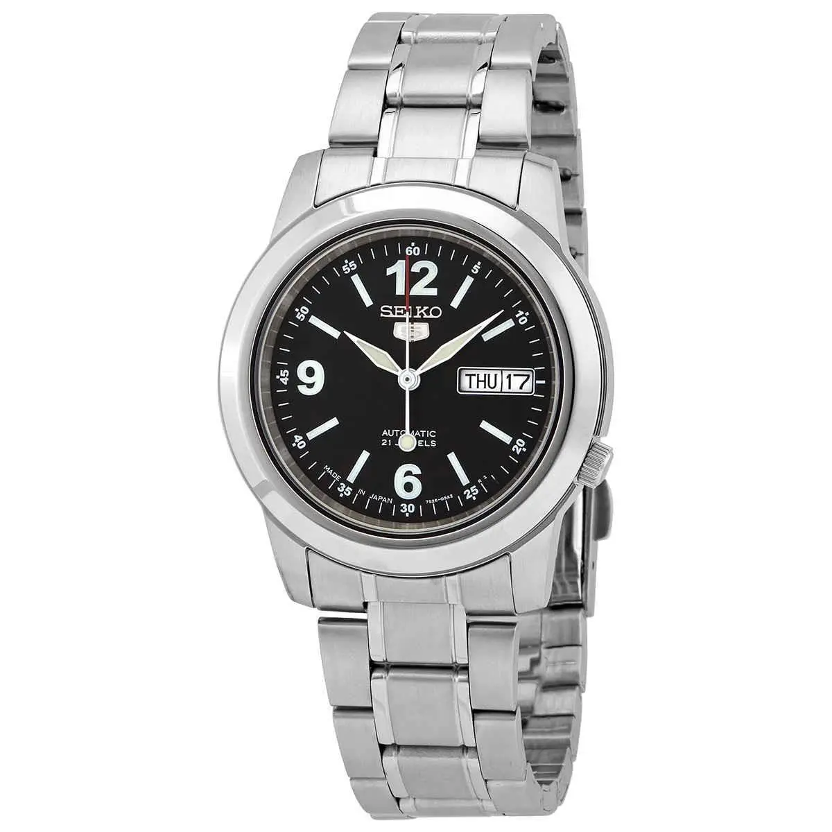 Seiko 5 Automatic Black Dial Men`s Watch SNKE63J1