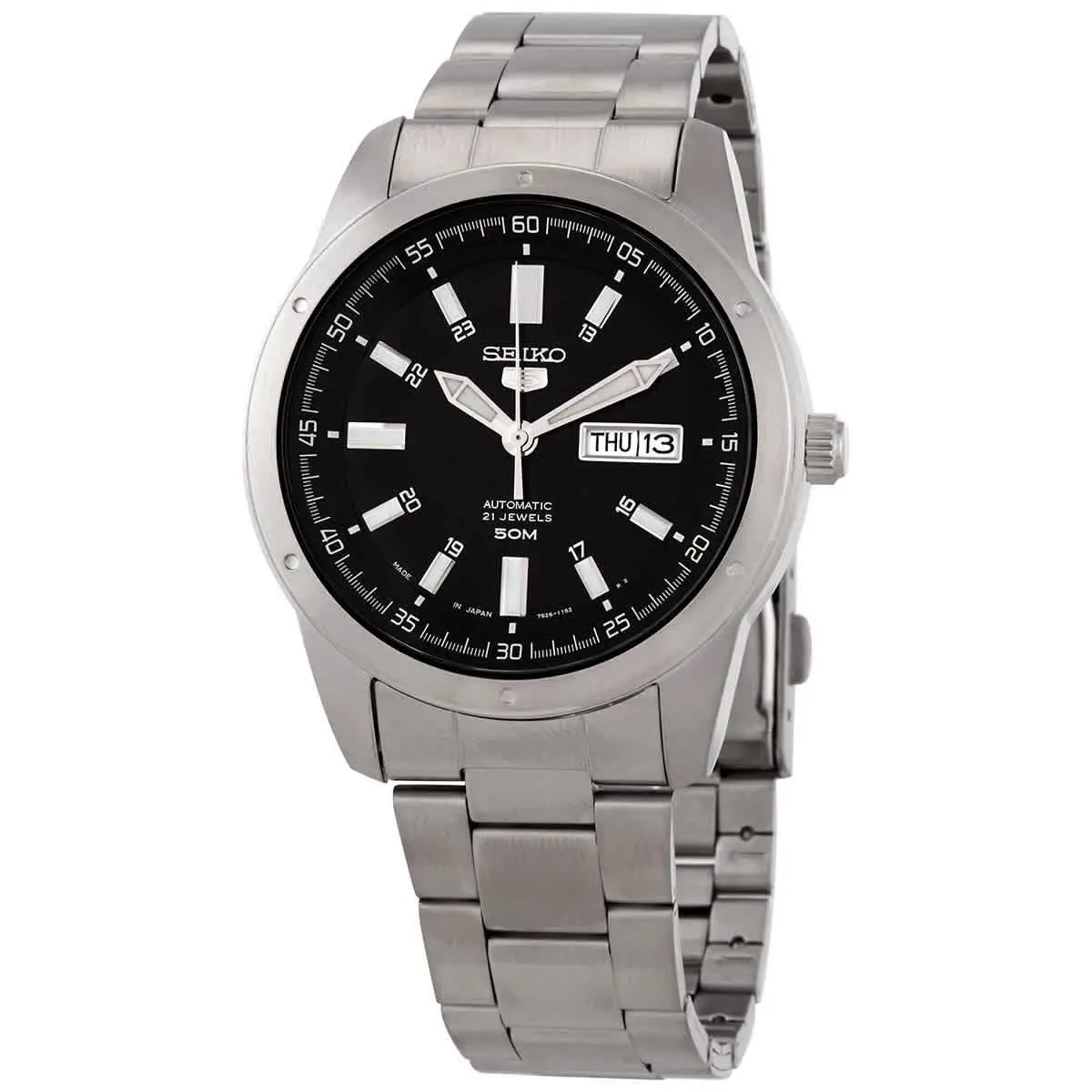 Seiko 5 Automatic Black Dial Men`s Watch SNKN13J1