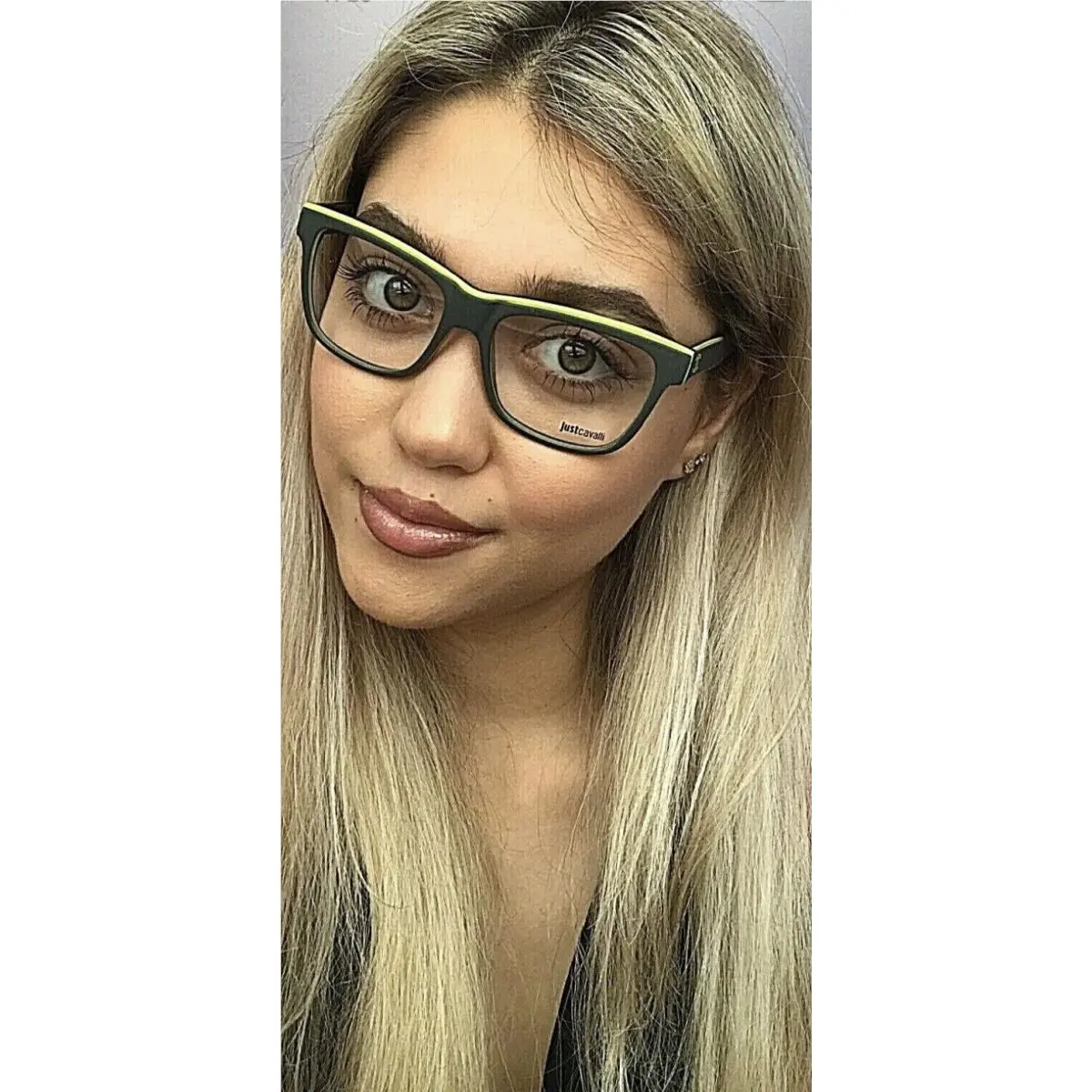 Just Cavalli JC0611 020 Green 53mm Women`s Eyeglasses Frame Italy 53-16-145