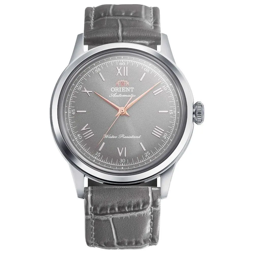 Orient Men`s Bambino No Date Gray Dial Automatic 38mm Watch RA-BB0006N