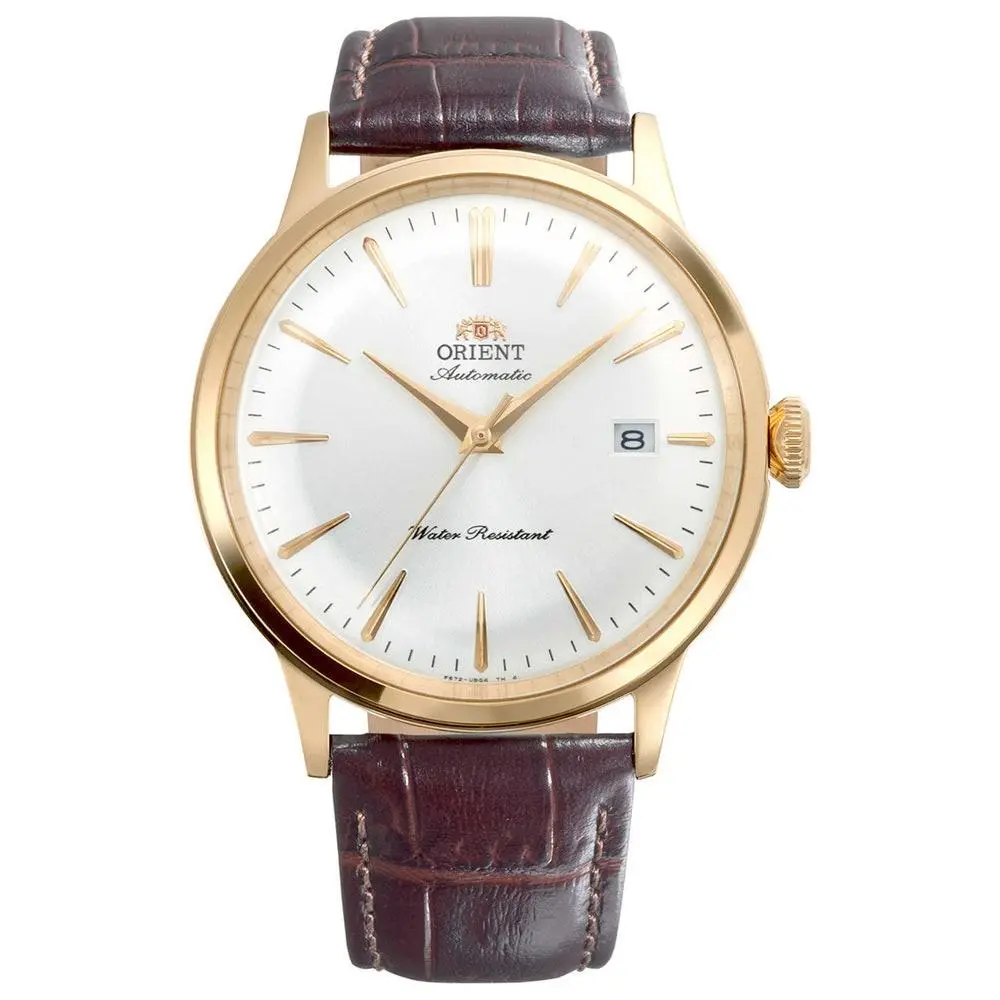 Orient Men`s Bambino Version 4 White Dial Automatic 40mm Watch RA-AC0028S
