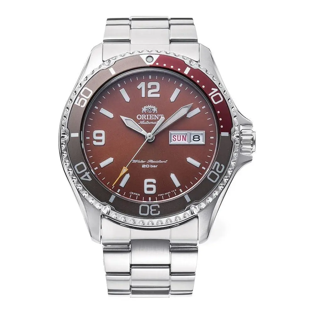 Orient Men`s Kamasu Mako Iii Red Dial Automatic 42mm Watch RA-AA0820R