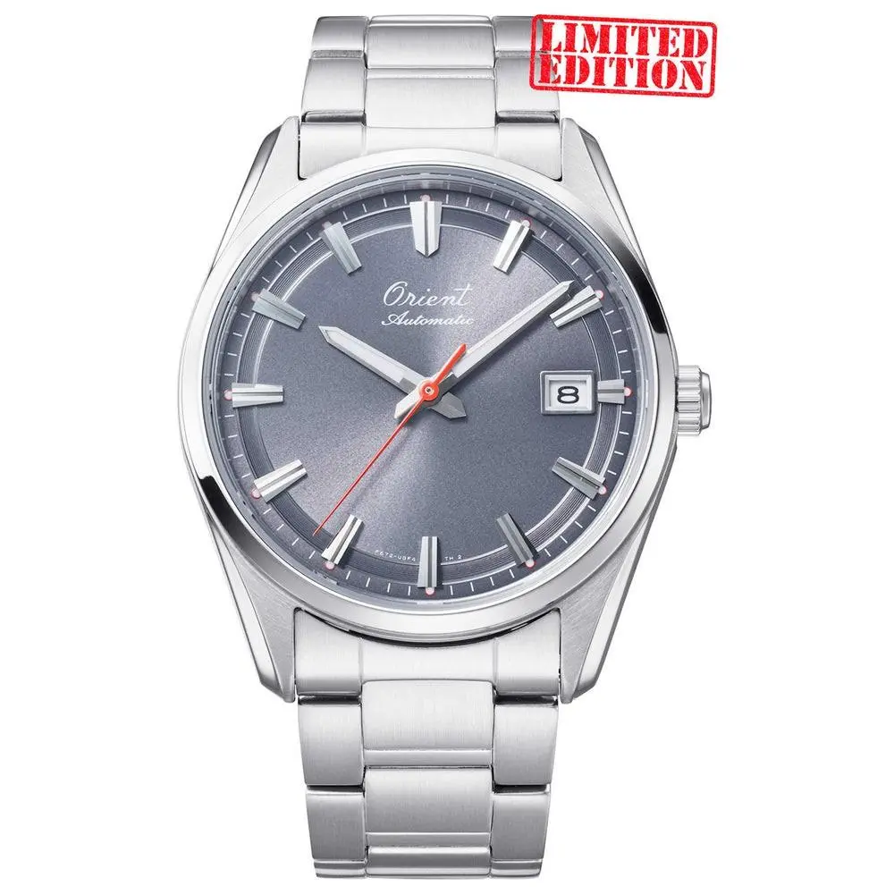 Orient Men`s Stretto Date Gray Dial Automatic 38mm Watch RA-AC0R04N