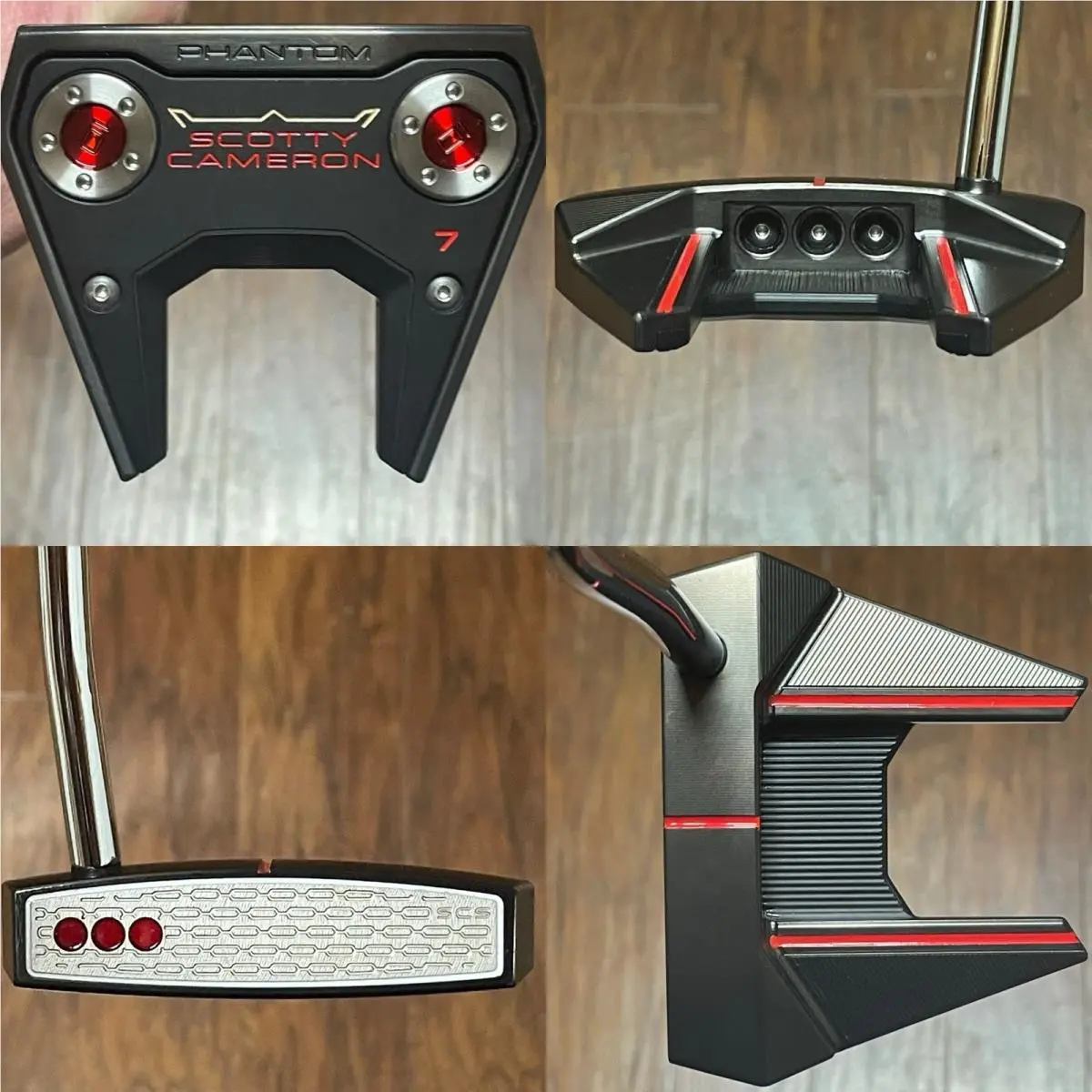 Scotty Cameron 2026 Phantom 7 Putter - LH - - Xtreme Dark Finish - Red