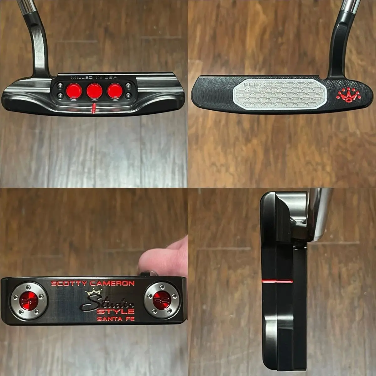 Scotty Cameron 2026 Studio Style Santa Fe Putter - - Xtreme Dark Finish -red