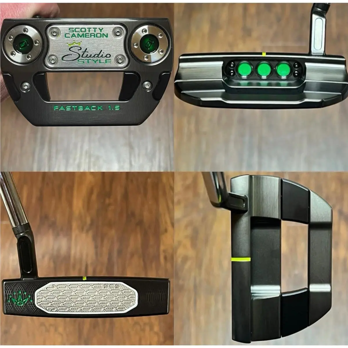 Scotty Cameron Studio Style Fastback 1.5 Putter - LH - - Xtreme Dark - Grn