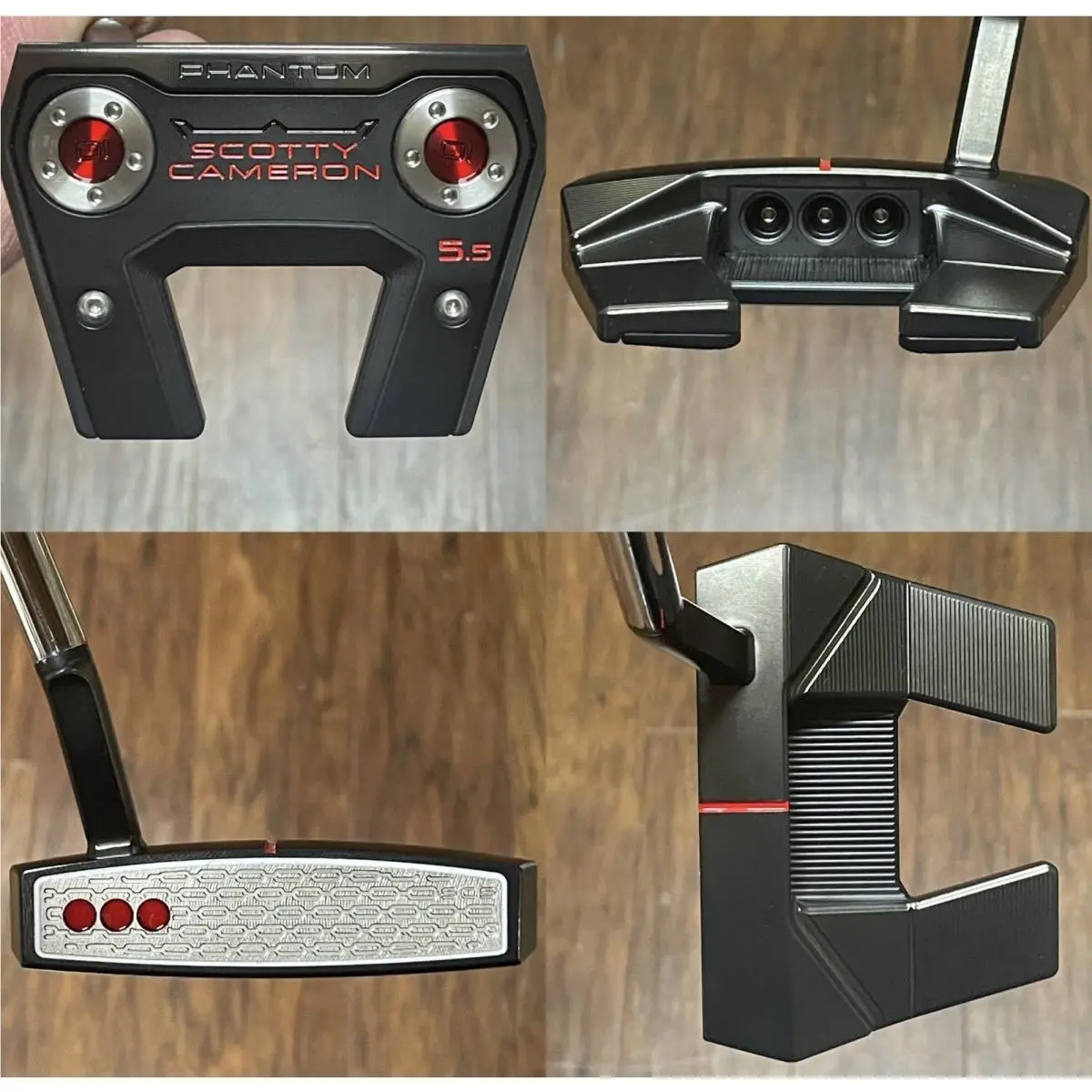 Scotty Cameron 2026 Phantom 5.5 Putter - LH - - Xtreme Dark Finish - Red