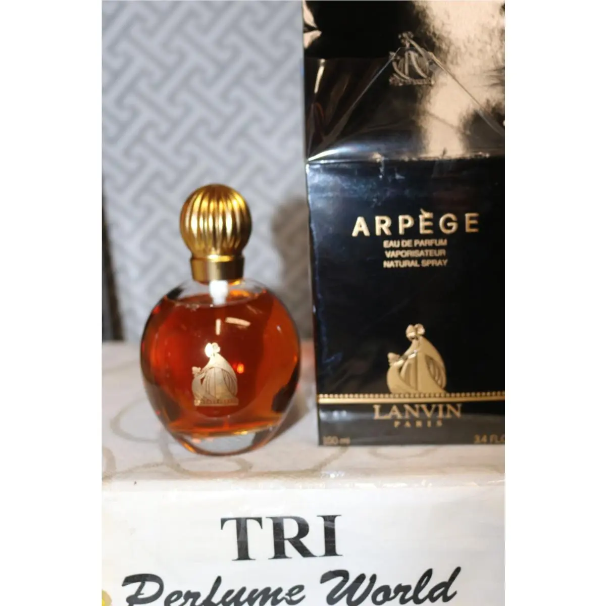 Arpege by Lanvin Eau de Parfum Women Spray 3.3 Fl. Oz. Vintage Clear Bottle