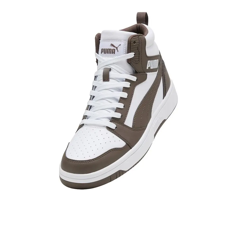 Puma shoes - PUMA Rebound V6 Mid Lace Up - 39232649 - White 4