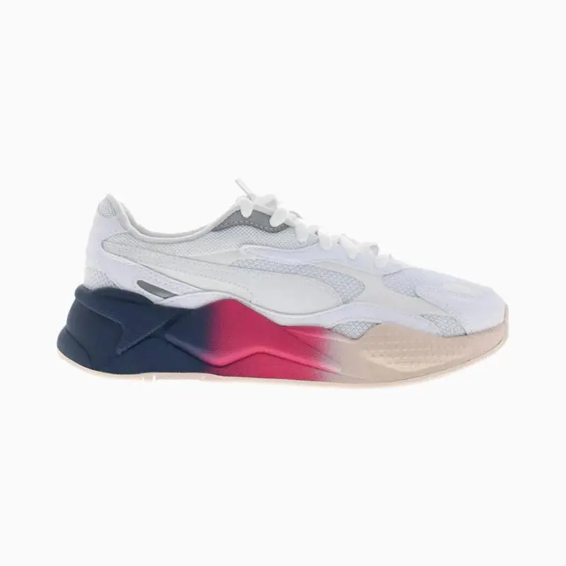 Puma Women`s RS X3 Leather Fade- White Sneakers Leather Mesh 374657-01