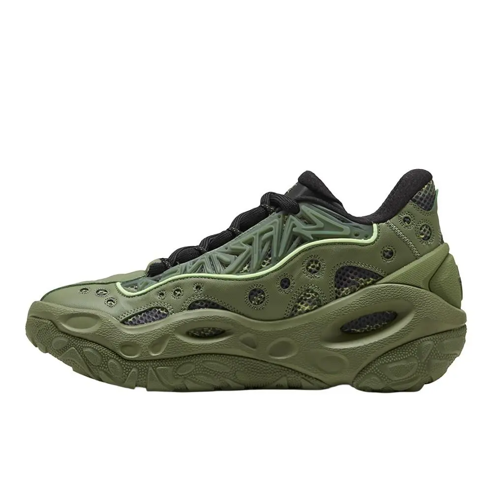 Puma shoes - PUMA La Francé Rnr Camo Lace Up - 31297601 - Green 1