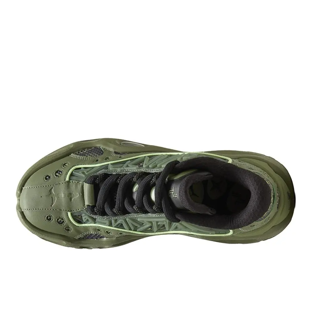 Puma shoes - PUMA La Francé Rnr Camo Lace Up - 31297601 - Green 2
