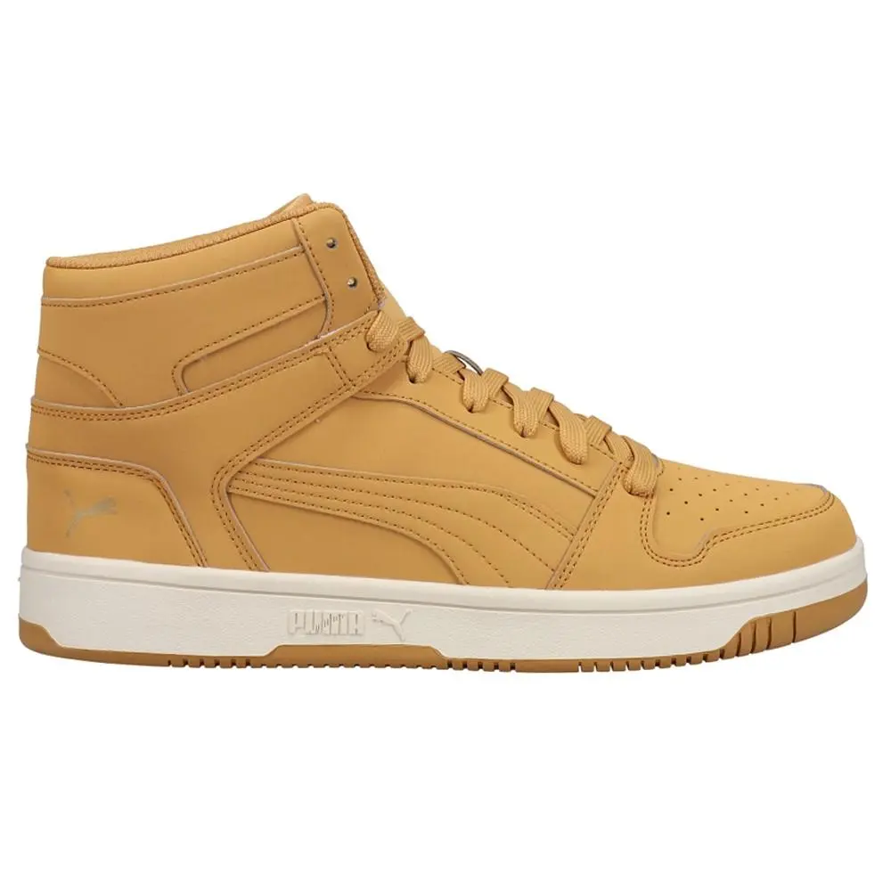 Puma shoes - PUMA Rebound Layup Nubuck Lace Up - 38127702 - Yellow 5