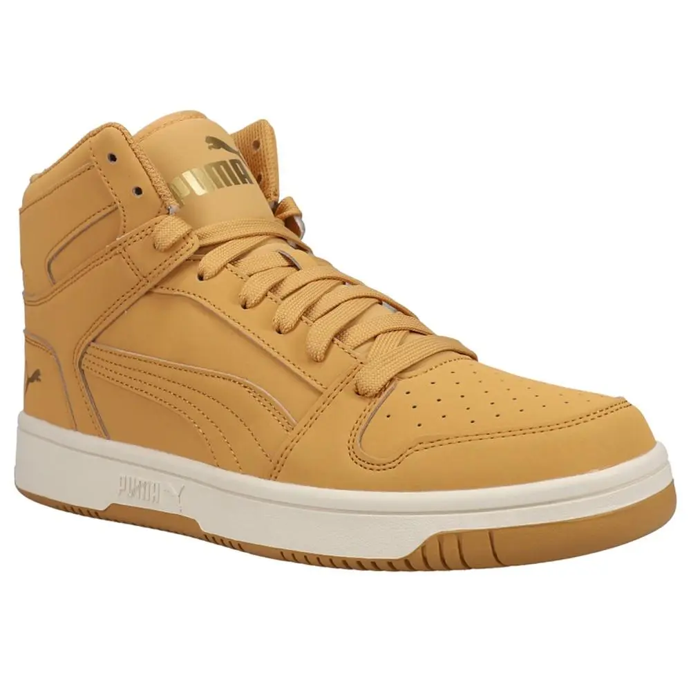 Puma shoes - PUMA Rebound Layup Nubuck Lace Up - 38127702 - Yellow 6