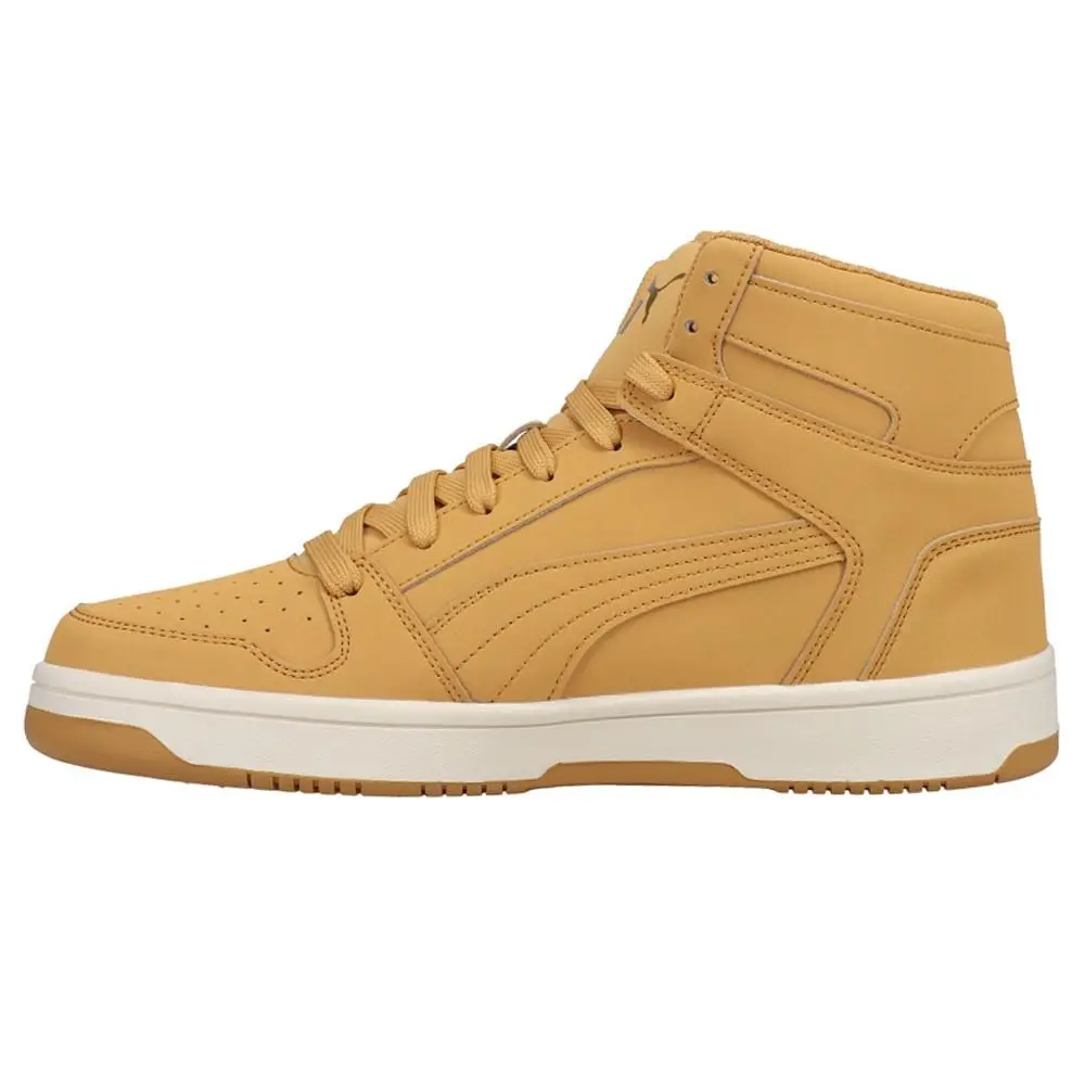 Puma shoes - PUMA Rebound Layup Nubuck Lace Up - 38127702 - Yellow 7