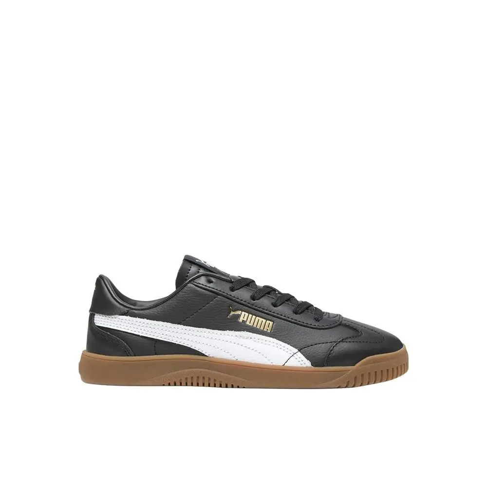 Puma Club 5V5 Lace Up Youth Boys Black Sneakers Casual Shoes 39815905 - Black