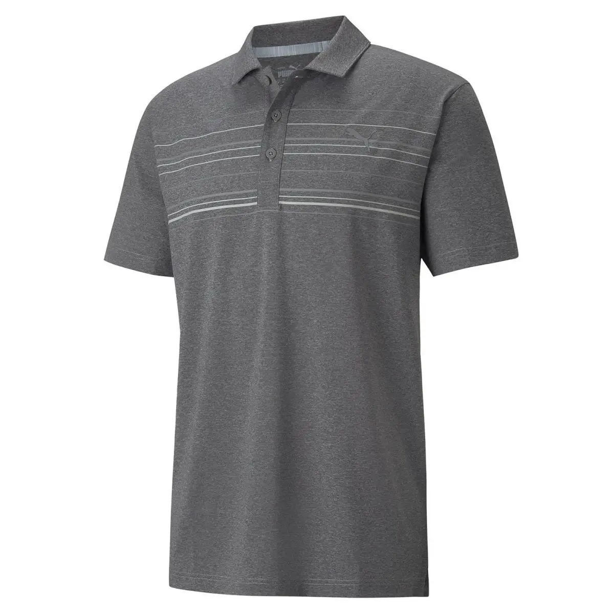 Puma clothing - Golf Mattr Hazard Polo - Golf Mattr Hazard Polo - Puma Black Heather/Quiet Shade 0