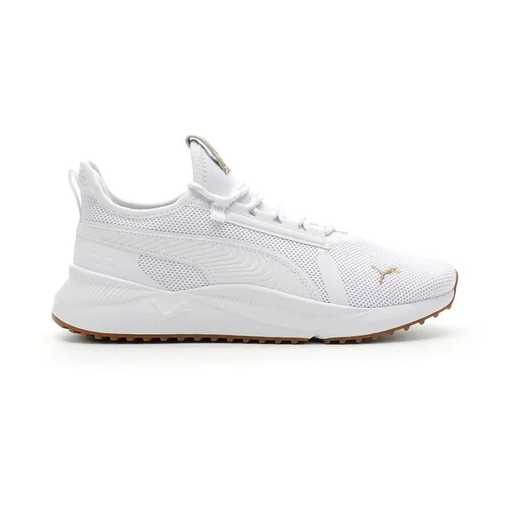 Puma Men`s Pacer Future Street Gum White Running Shoes - 394361-01