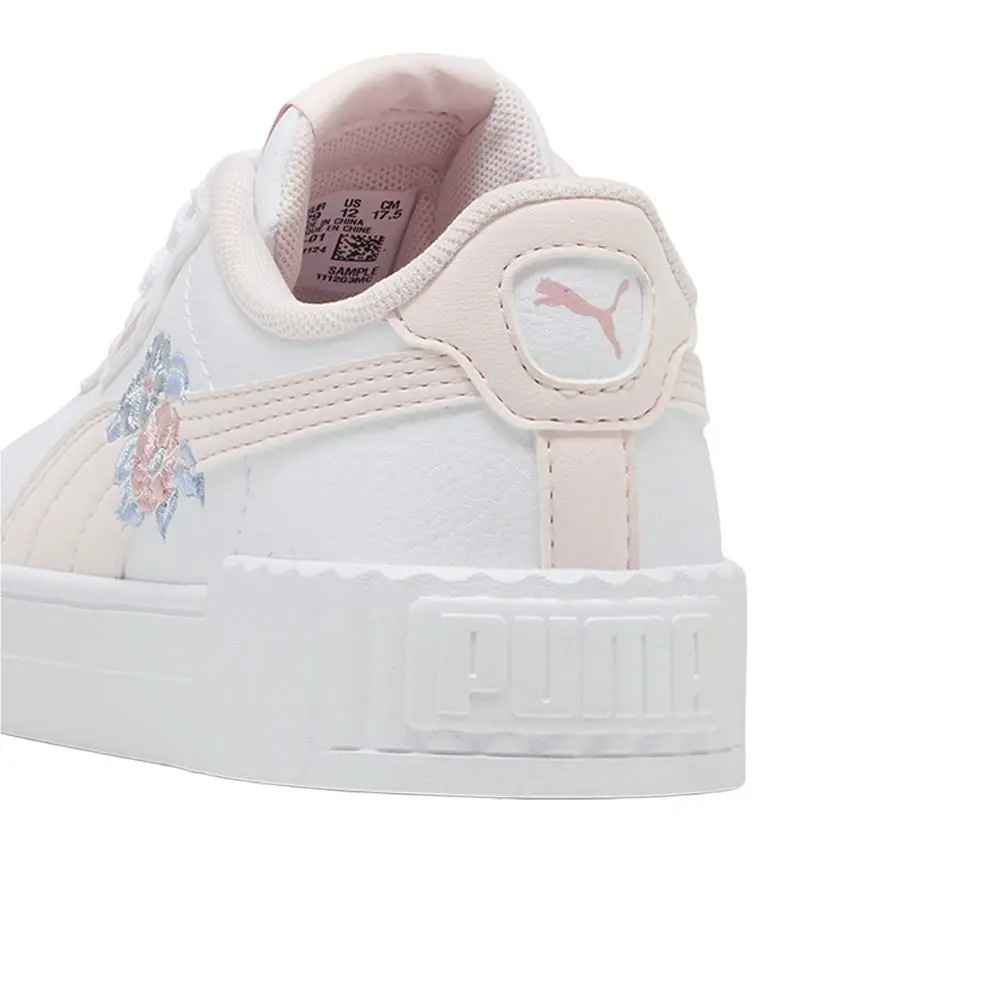 Puma shoes - PUMA Carina 3.0 Floral Lace Up  Youth - 40562501 - White 13