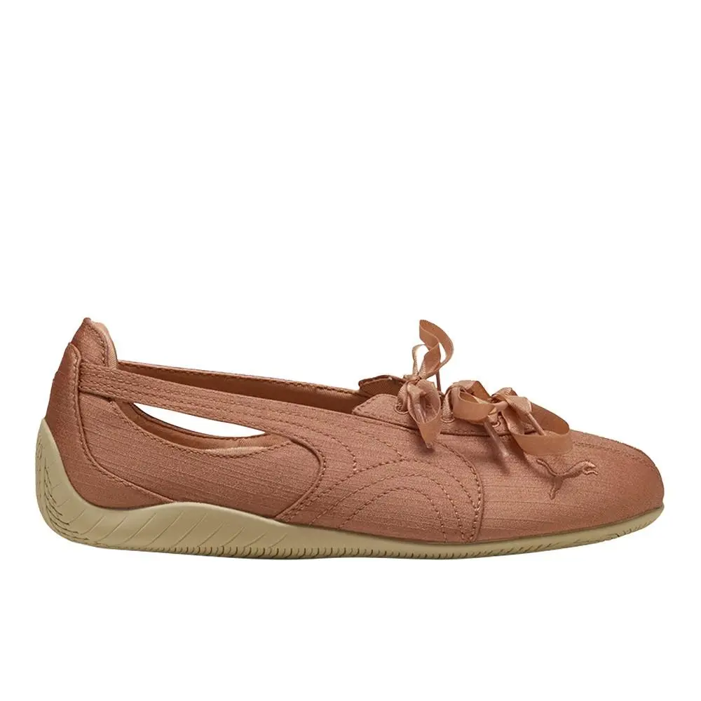 Puma Speedcat Ballet Nova Satin Womens Brown Sneakers Casual Shoes 40834101
