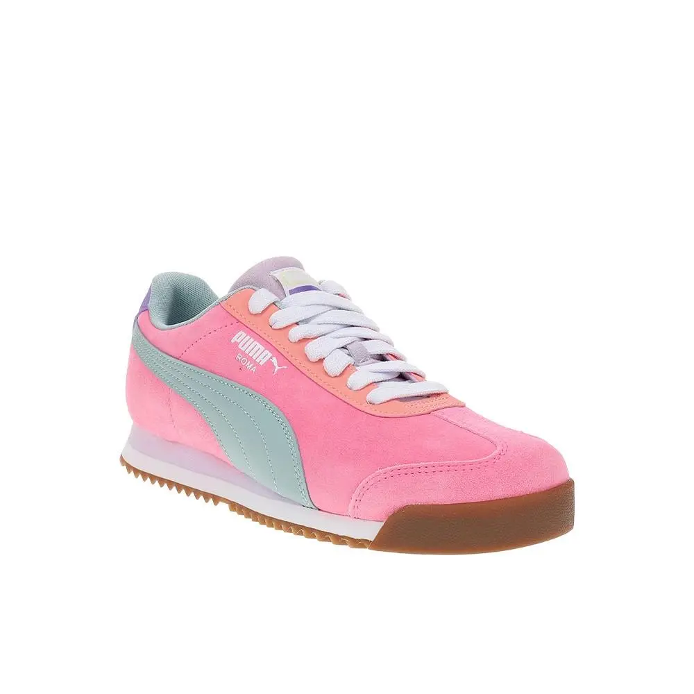 Puma shoes - PUMA Roma 24 Fem Color Blocking Lace Up  Youth - 40423501 - Pink 8