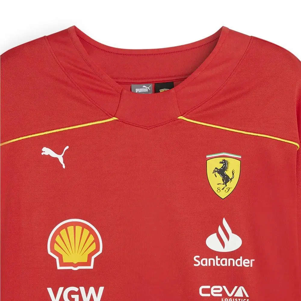 Puma clothing - PUMA Scuderia Ferrari Team Hockey Crew Neck Long Sleeve Replica J - 763607-01 - Red 6