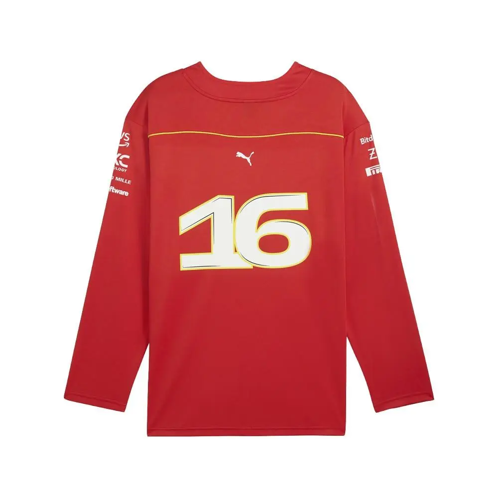 Puma clothing - PUMA Scuderia Ferrari Team Hockey Crew Neck Long Sleeve Replica J - 763607-01 - Red 5