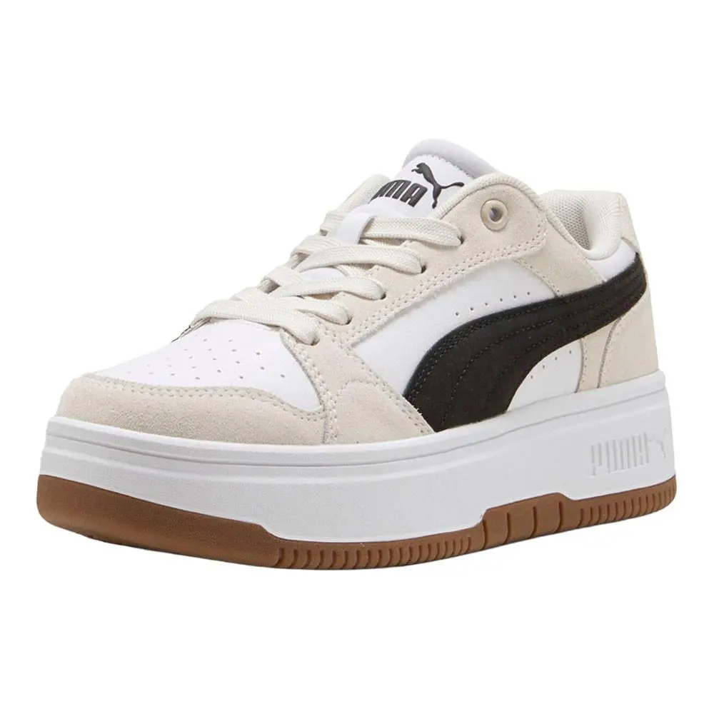 Puma shoes - PUMA Rebound Femme Low Lace Up - 40259301 - Beige, White 0