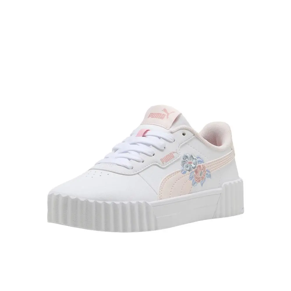 Puma shoes - PUMA Carina 3.0 Floral Lace Up  Youth - 40562401 - White 0