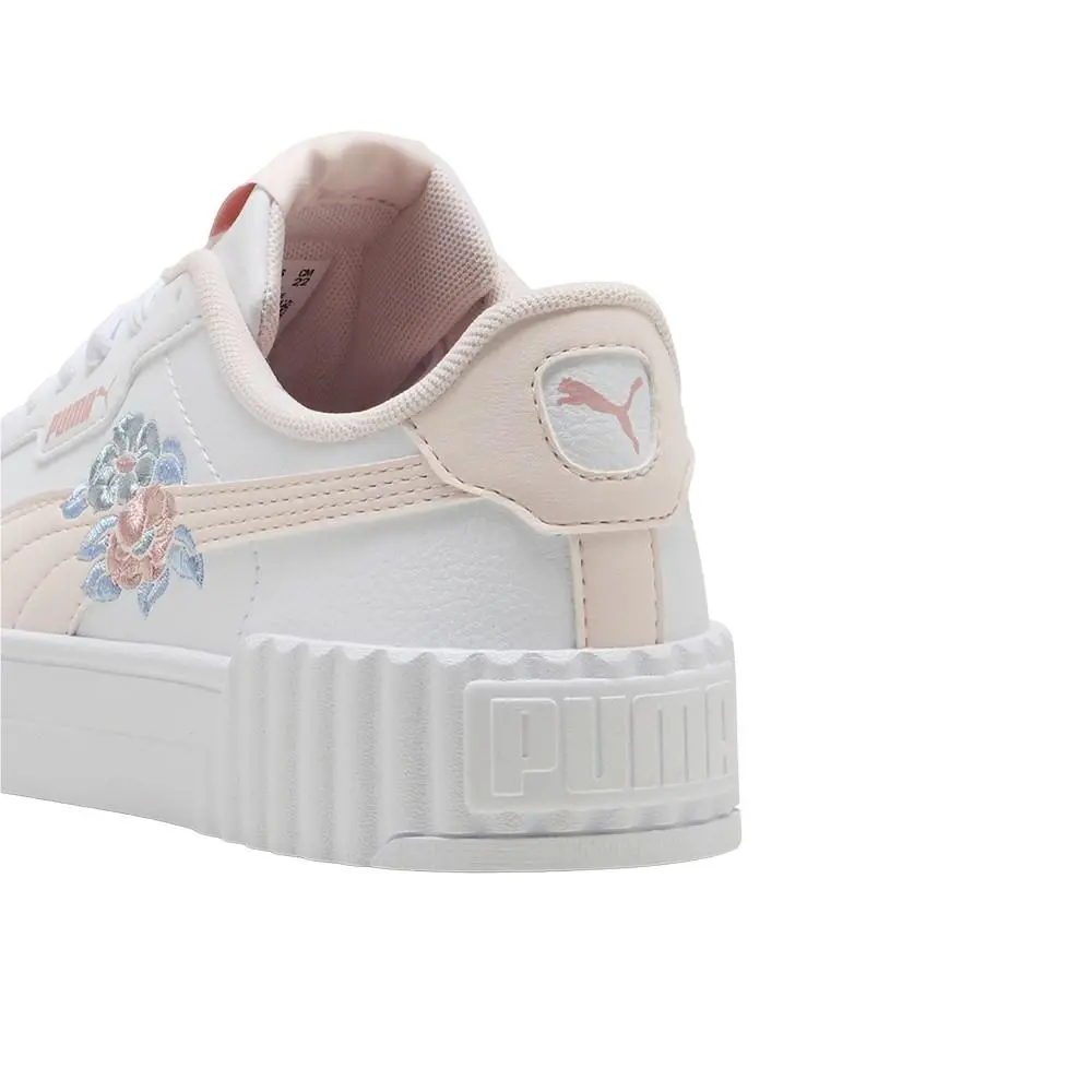 Puma shoes - PUMA Carina 3.0 Floral Lace Up  Youth - 40562401 - White 13