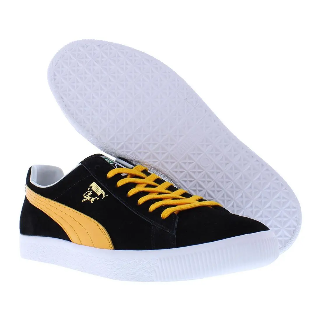 Puma Clyde Clydezilla Mij Mens Shoes - Black/Zinnia, Main: Black