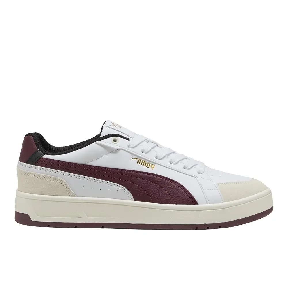 Puma Court Classico Sport Lace Up Mens White Sneakers Casual Shoes 40073107