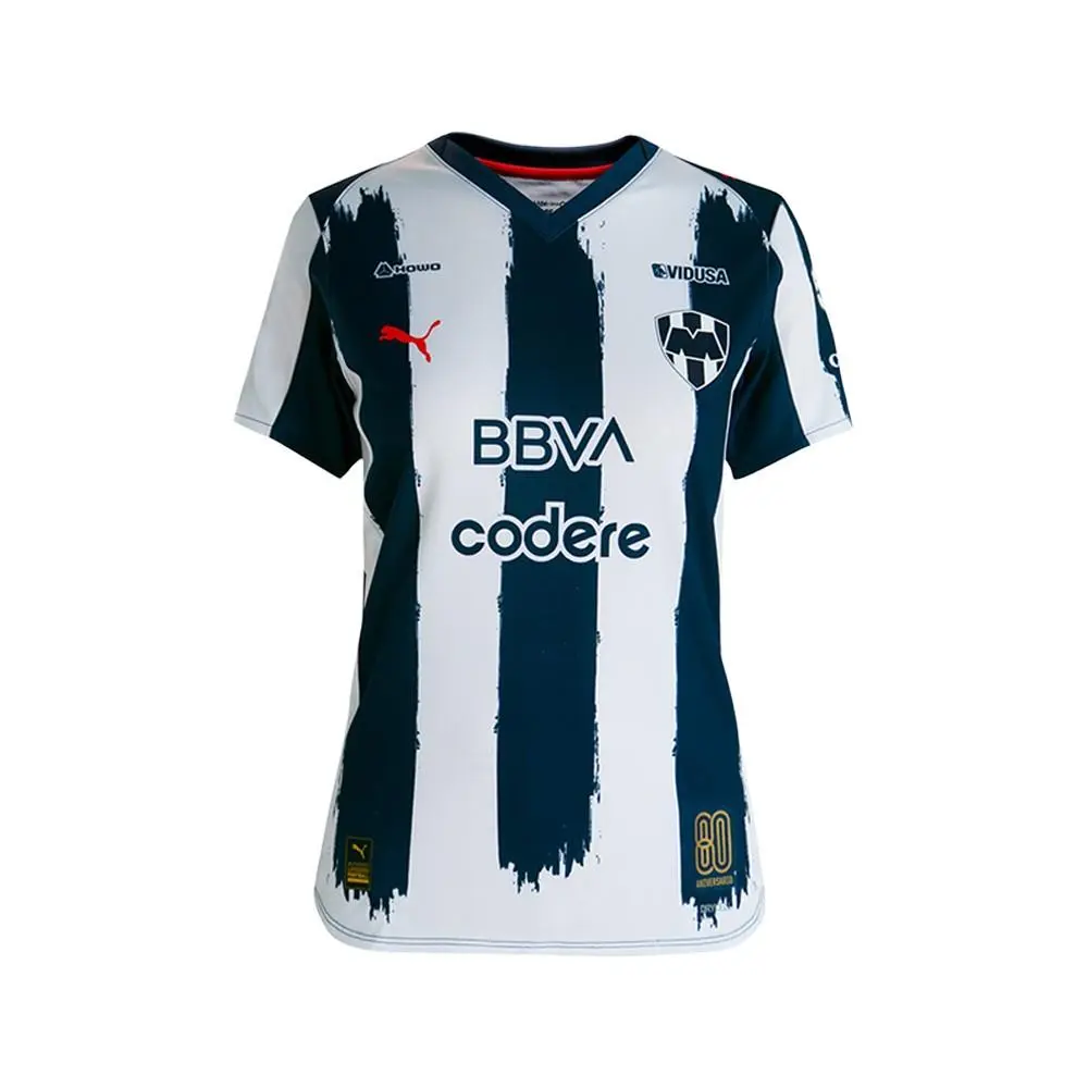 Puma clothing - PUMA Monterrey Crew Neck Short Sleeve Home Soccer Jersey Replica - 71359401 - Blue 3