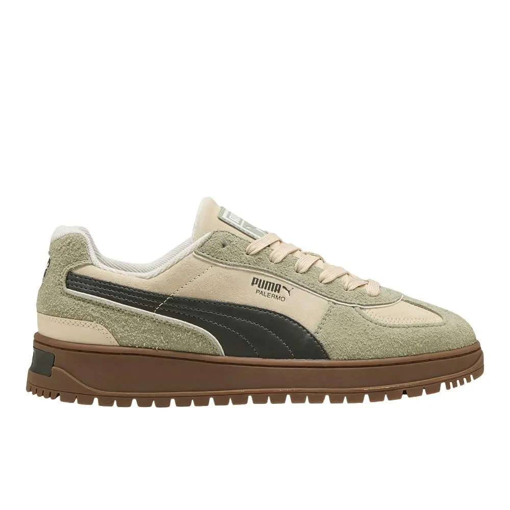 Puma Palermo Alpino Suede Lace Up Mens Green Sneakers Casual Shoes 40291301