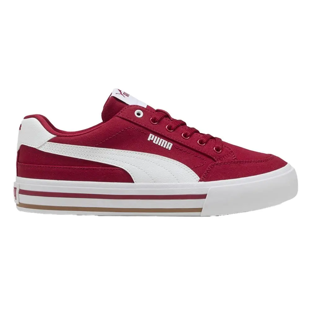 Puma shoes - PUMA Court Classic Vulcanized Formstrip Lace Up - 39635320 - Red 5