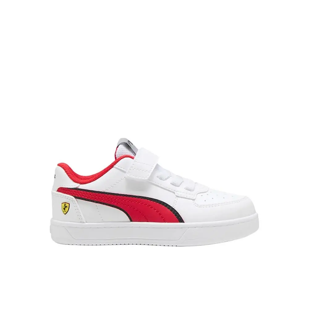 Scuderia Ferrari Caven 2.0 Lace Up Toddler Boys White Sneakers Casual Shoe by Puma