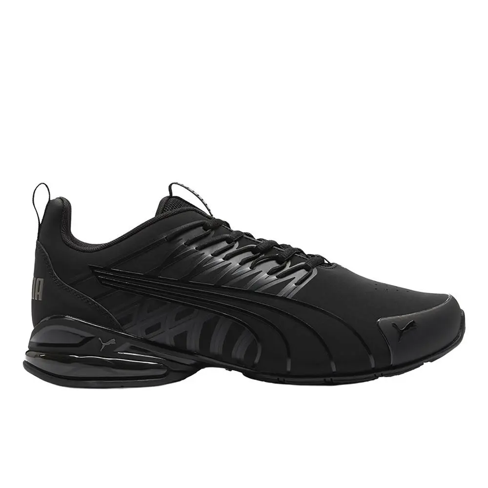 Puma Voltaic Evo Nubuck Wide Lace Up Mens Black Sneakers Casual Shoes 31242901
