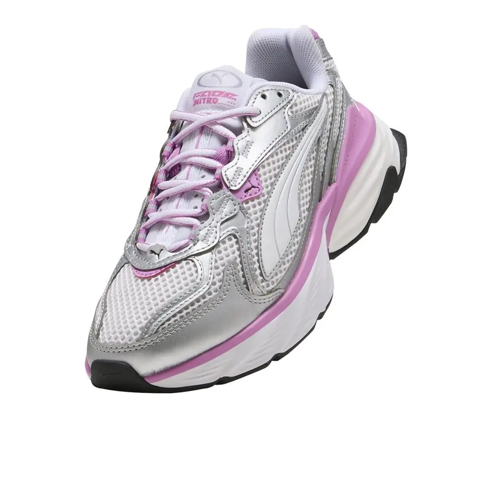 Puma shoes - PUMA Fade Lace Up  Youth - 40688705 - Pink, Silver 12