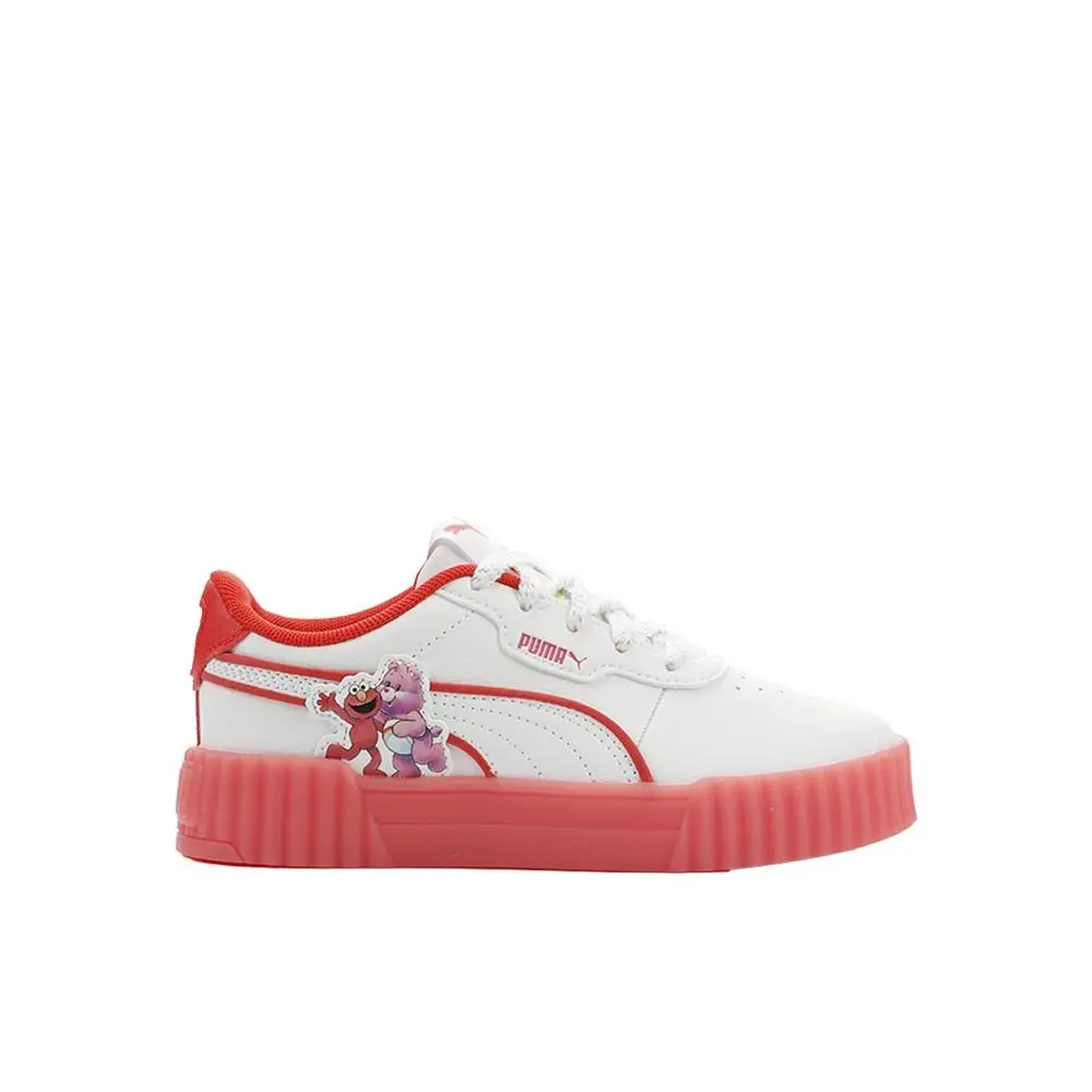 Puma X Care Bears X Sesame Street Carina 3.0 Slip On Toddler Girls Pink White