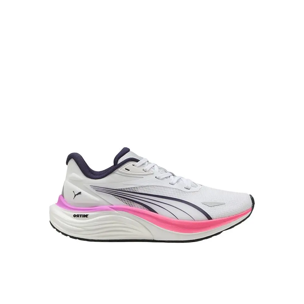 Puma Electrify Nitro 4 Running Youth Girls Pink White Sneakers Athletic Shoes