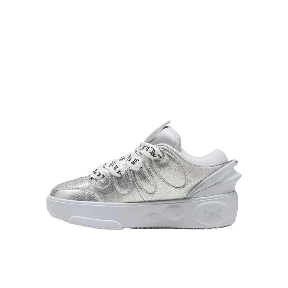 Puma shoes - PUMA La Francé Chrome Lace Up  Youth - 31133901 - Silver 1