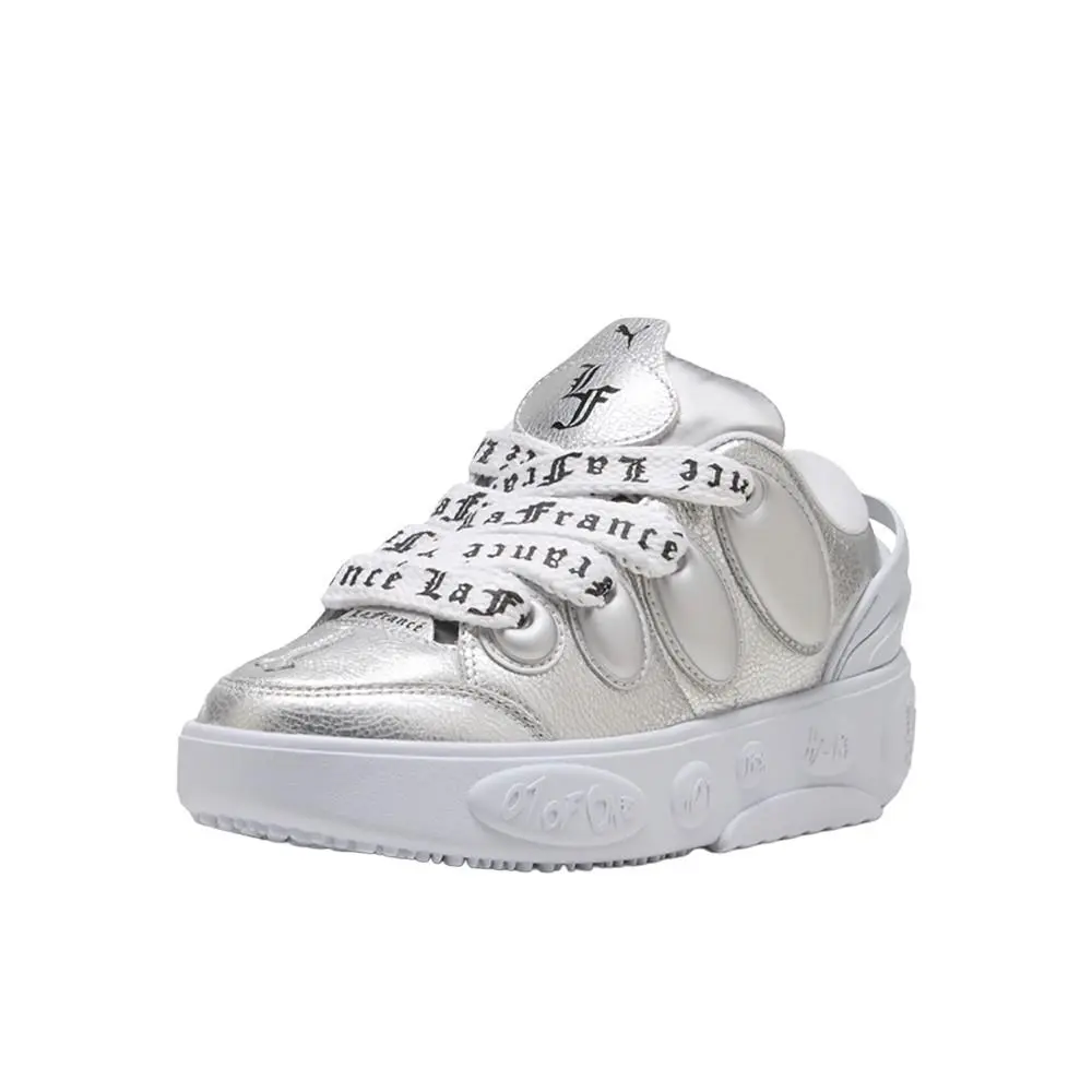 Puma shoes - PUMA La Francé Chrome Lace Up  Youth - 31133901 - Silver 6