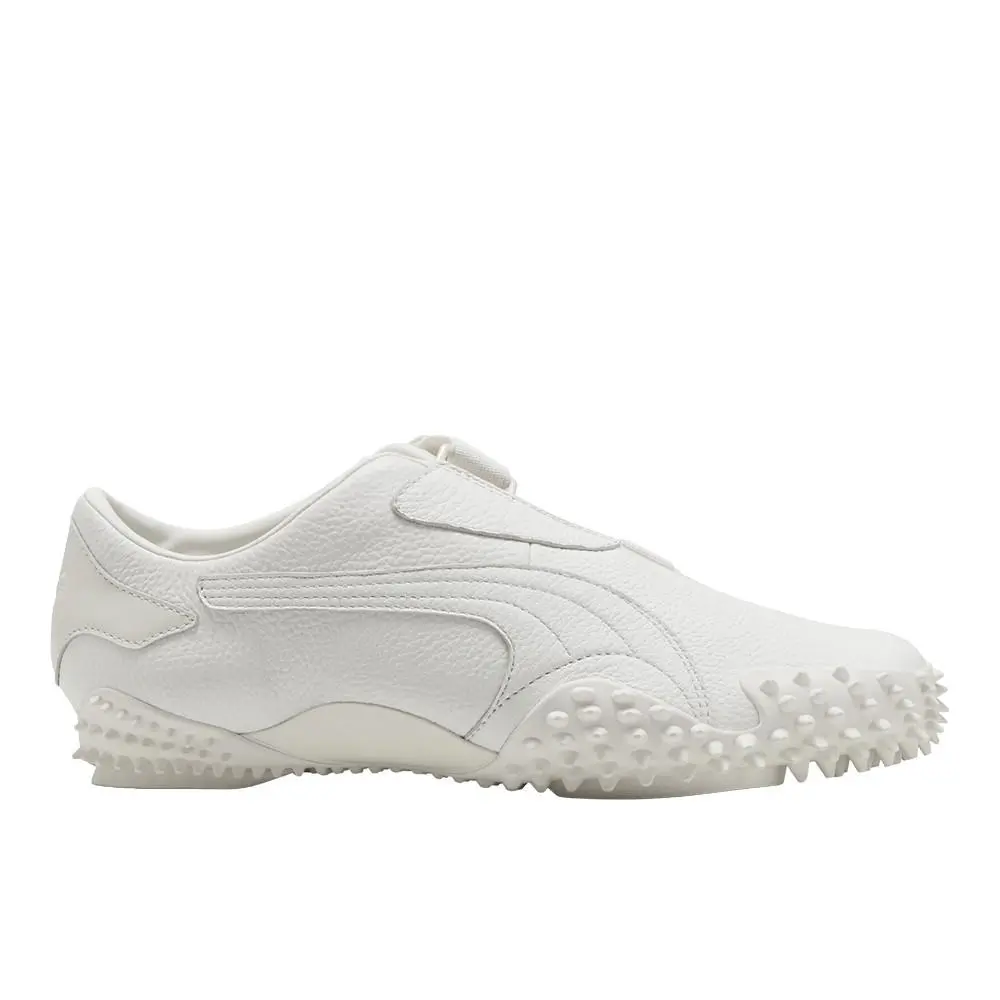 Puma Mostro Leather Slip On Mens White Sneakers Casual Shoes 40227302