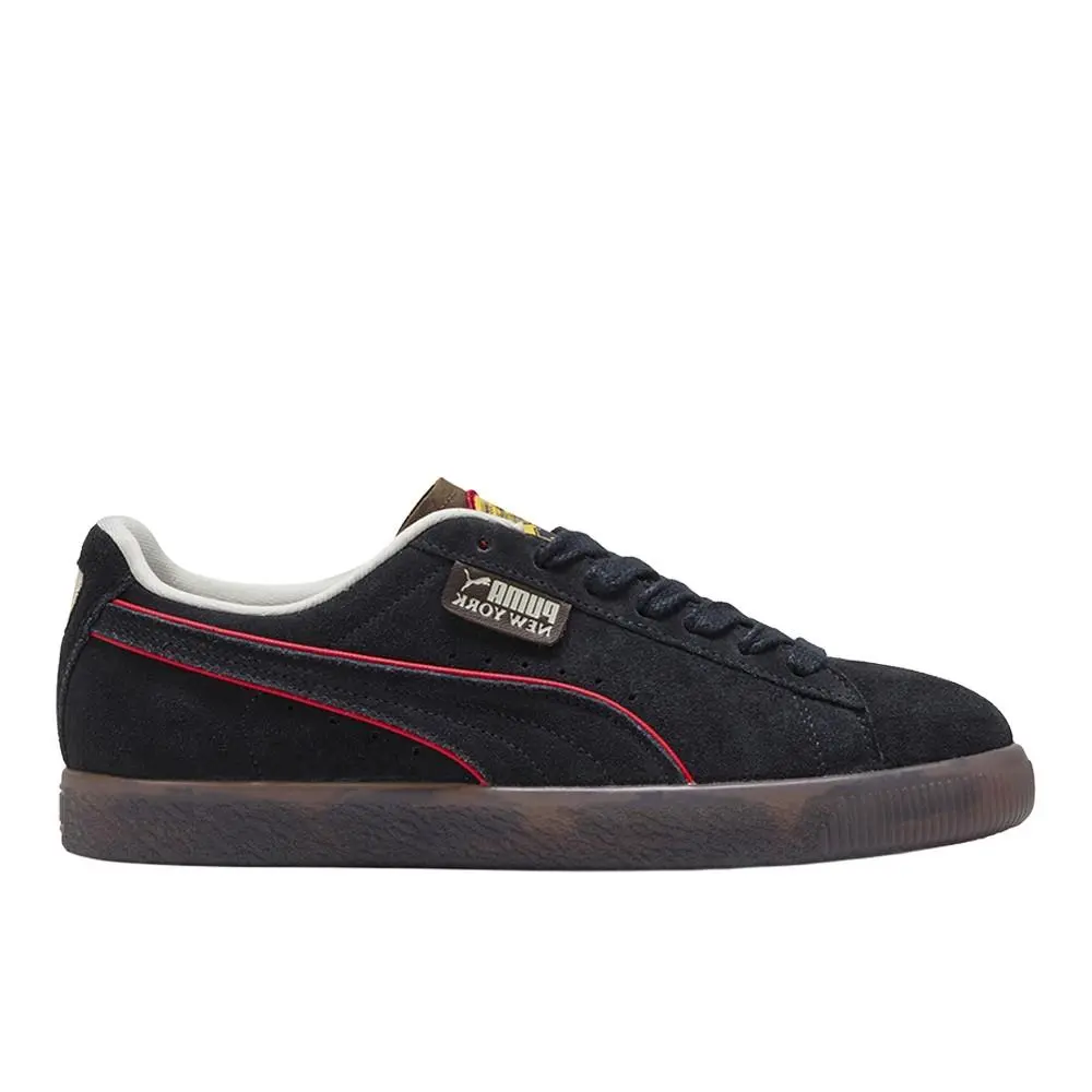 Puma Clyde Nyc Collection Lace Up Mens Black Sneakers Casual Shoes 40673901