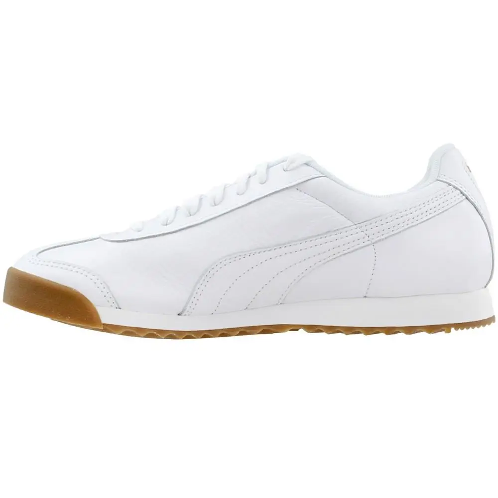 Puma shoes - PUMA Roma Classic Gum Lace Up - 366408-01 - White 10