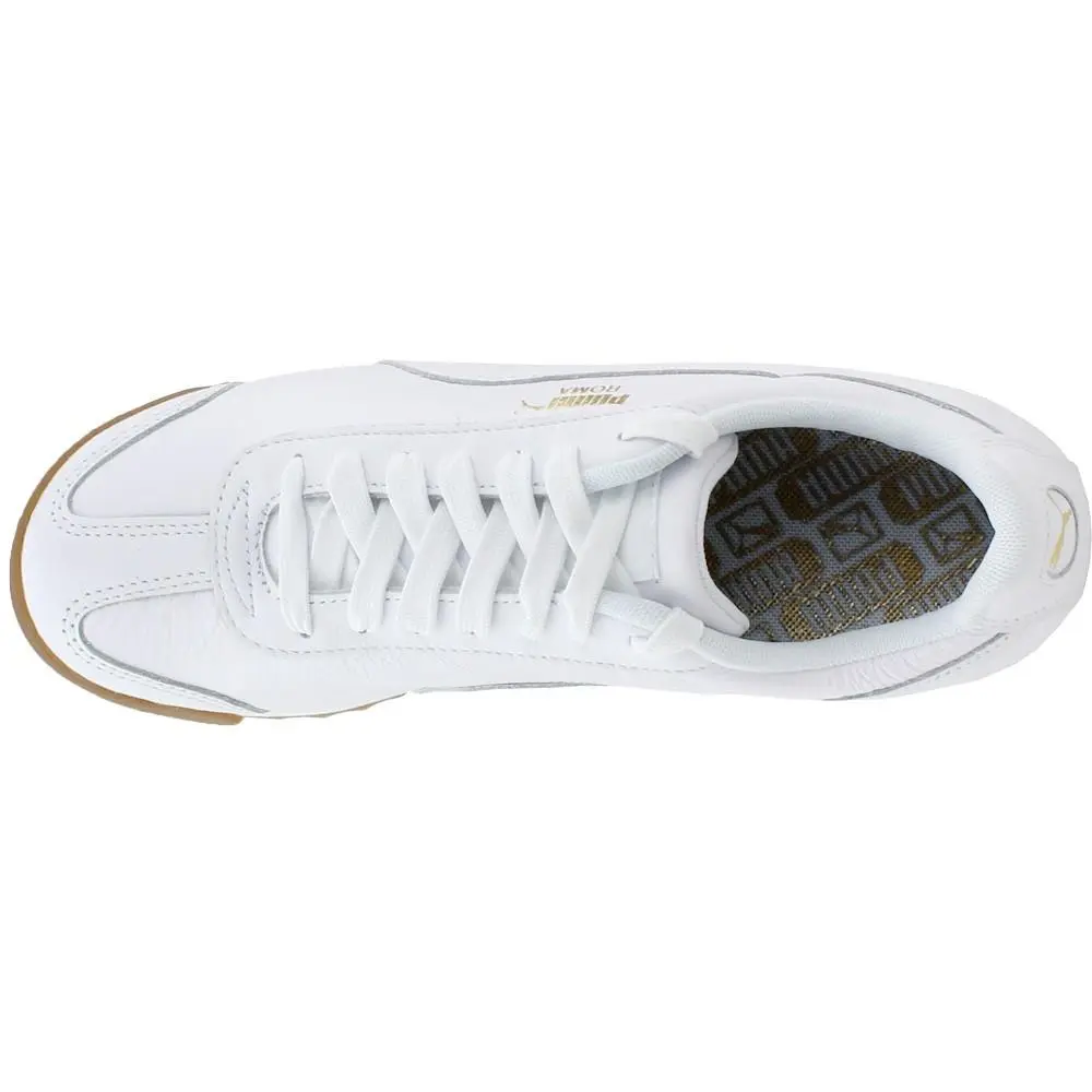 Puma shoes - PUMA Roma Classic Gum Lace Up - 366408-01 - White 12