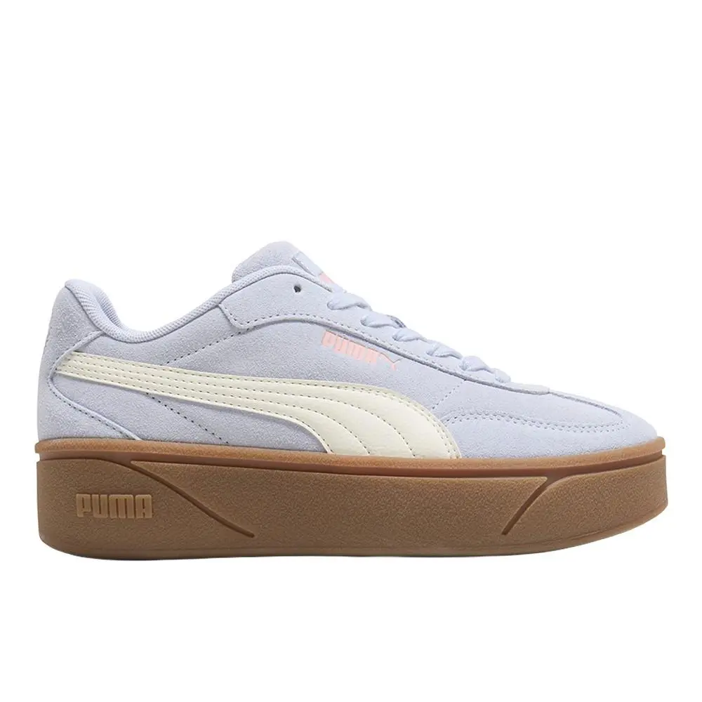 Puma Club Ii Era Suede Platform Womens Blue Sneakers Casual Shoes 40260905