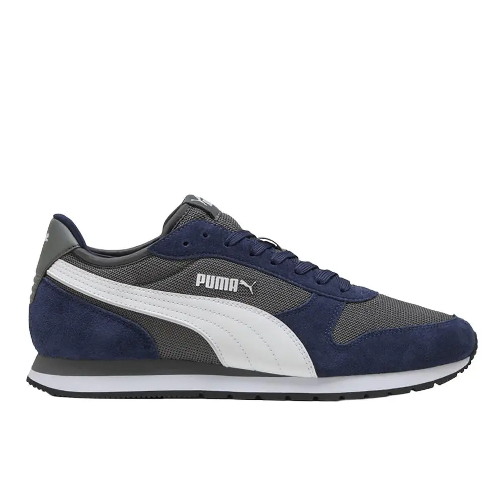 Puma St Miler Lace Up Mens Grey Sneakers Casual Shoes 40162204