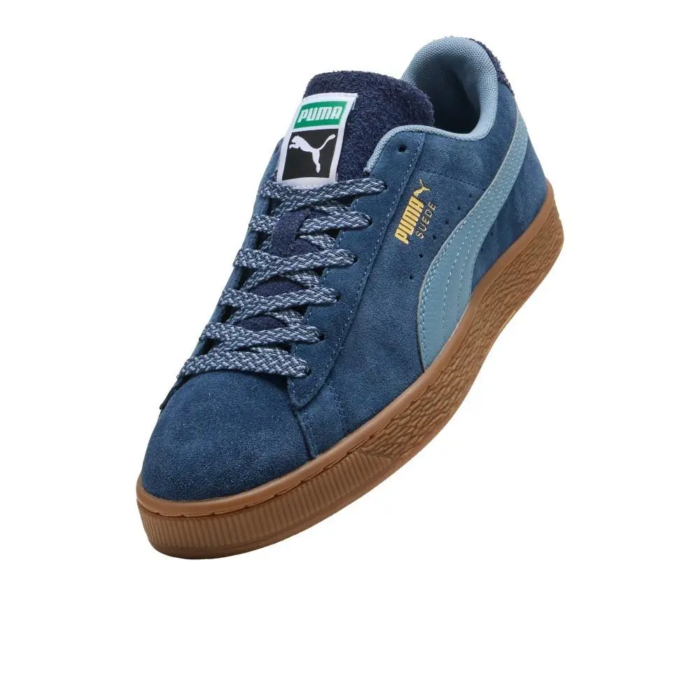 Puma shoes - PUMA Suede Fuzzy Lace Up - 40322701 - Blue 11