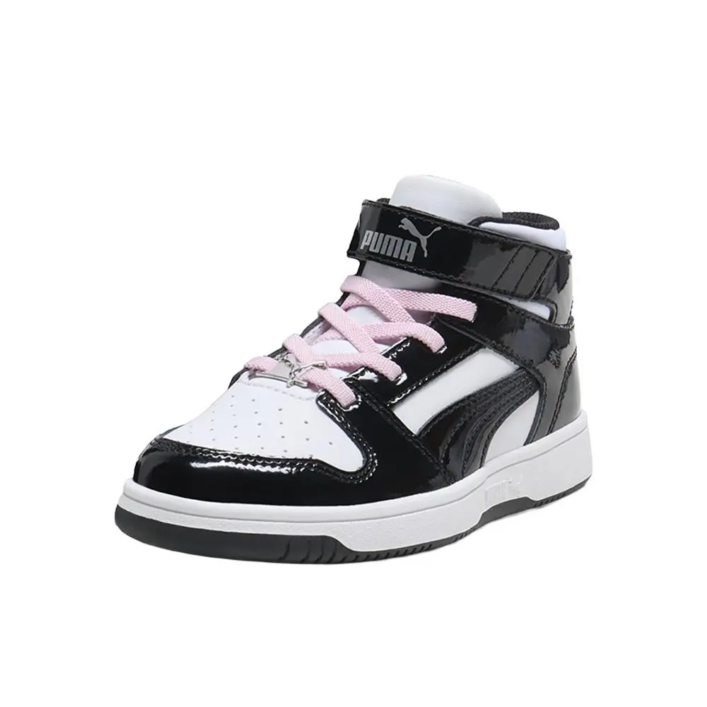 Puma shoes - PUMA Rebound Layup Shine V Slip On  Toddler - 40187301 - Black, White 8